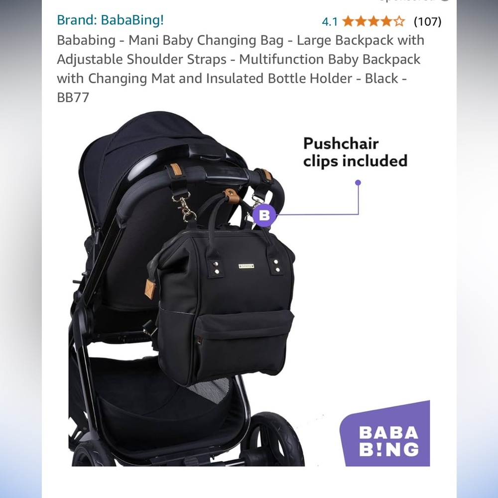 Bababing diaper bag